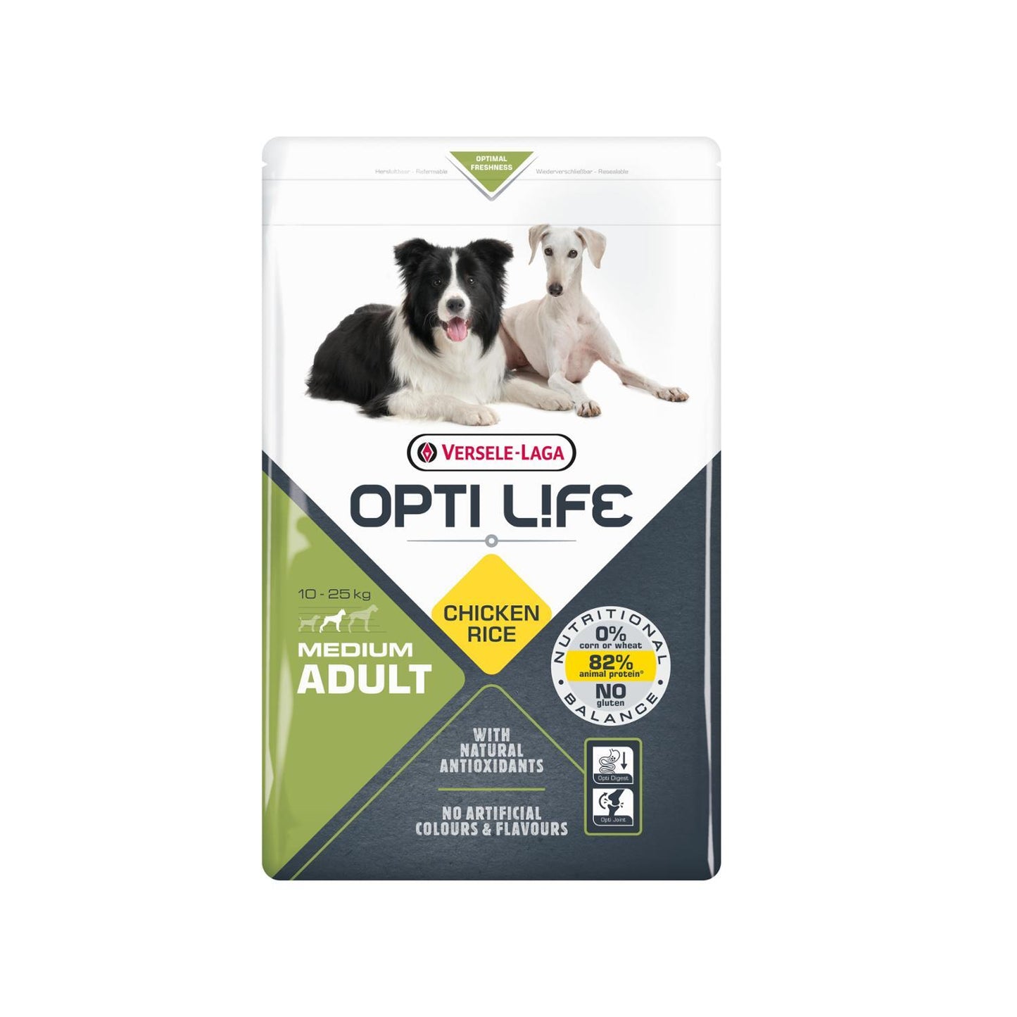 OPTI LIFE Adult Medium κοτόπουλο/ρύζι 2.5kg