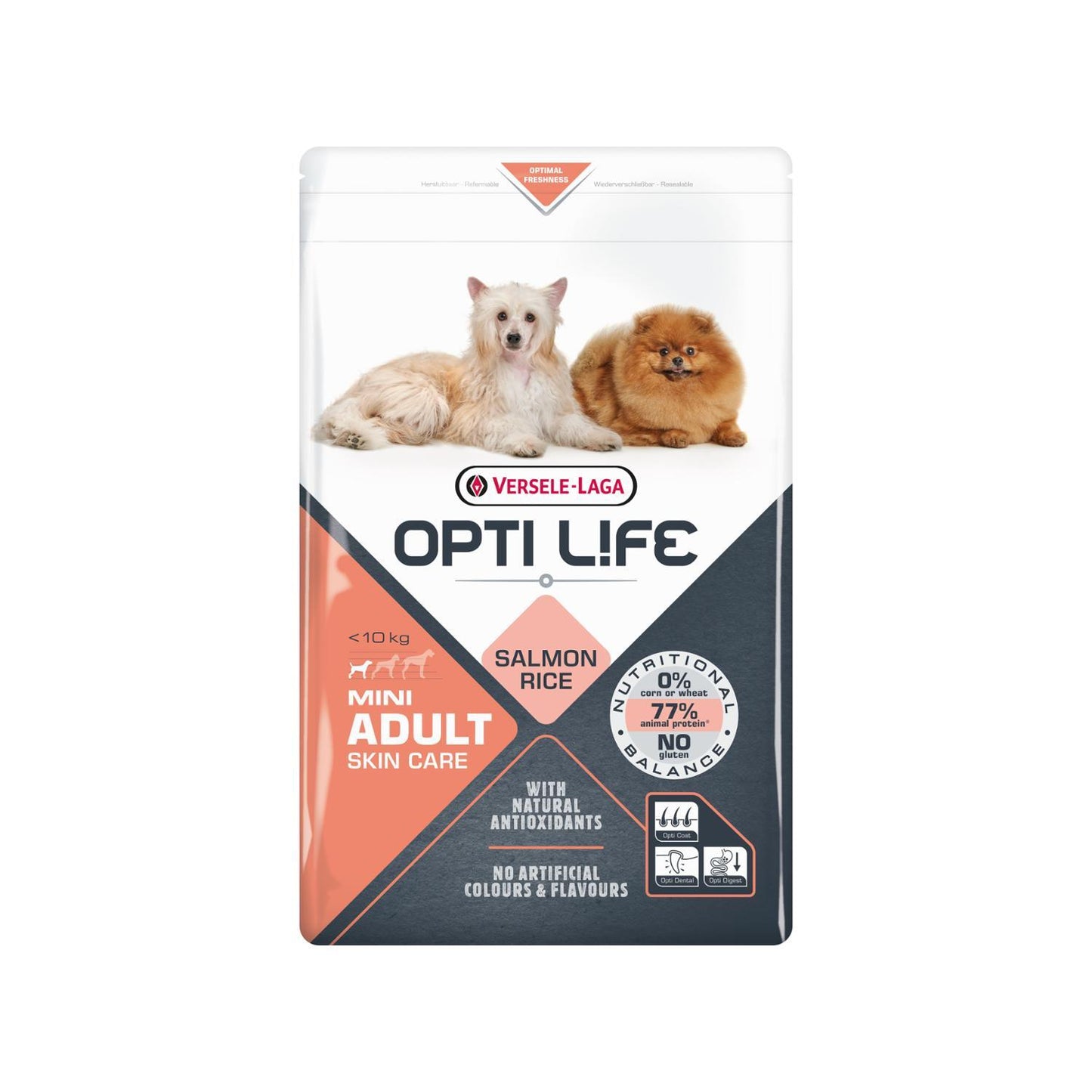 Opti Life Adult Skin Care Mini σολομός ρύζι 2.5kg