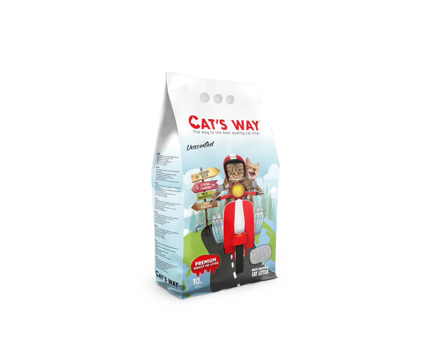 CAT'S WAY Unscented Άμμος Γάτας Μπετονίτης