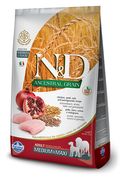 N&D DOG CHICKEN & POMEGRANATE adult med/max 12kg