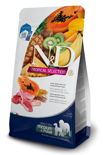 N&D DOG TROPICAL SELECTION LAMB ADULT MED/MAX 2 kg
