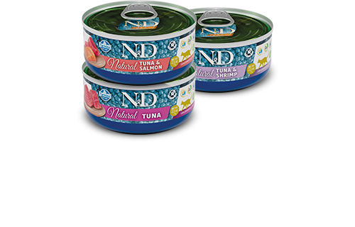 N&D CAT NATURAL FISH TRIO MENU 6x70gr