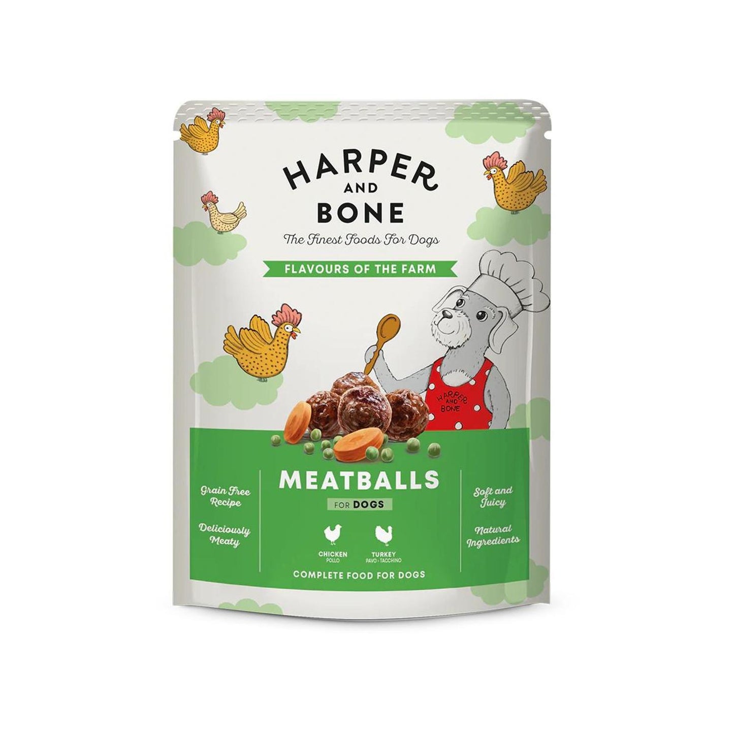 HARPER & BONE SNACKS Dog Meatballs Flavours of The Farm 300gr