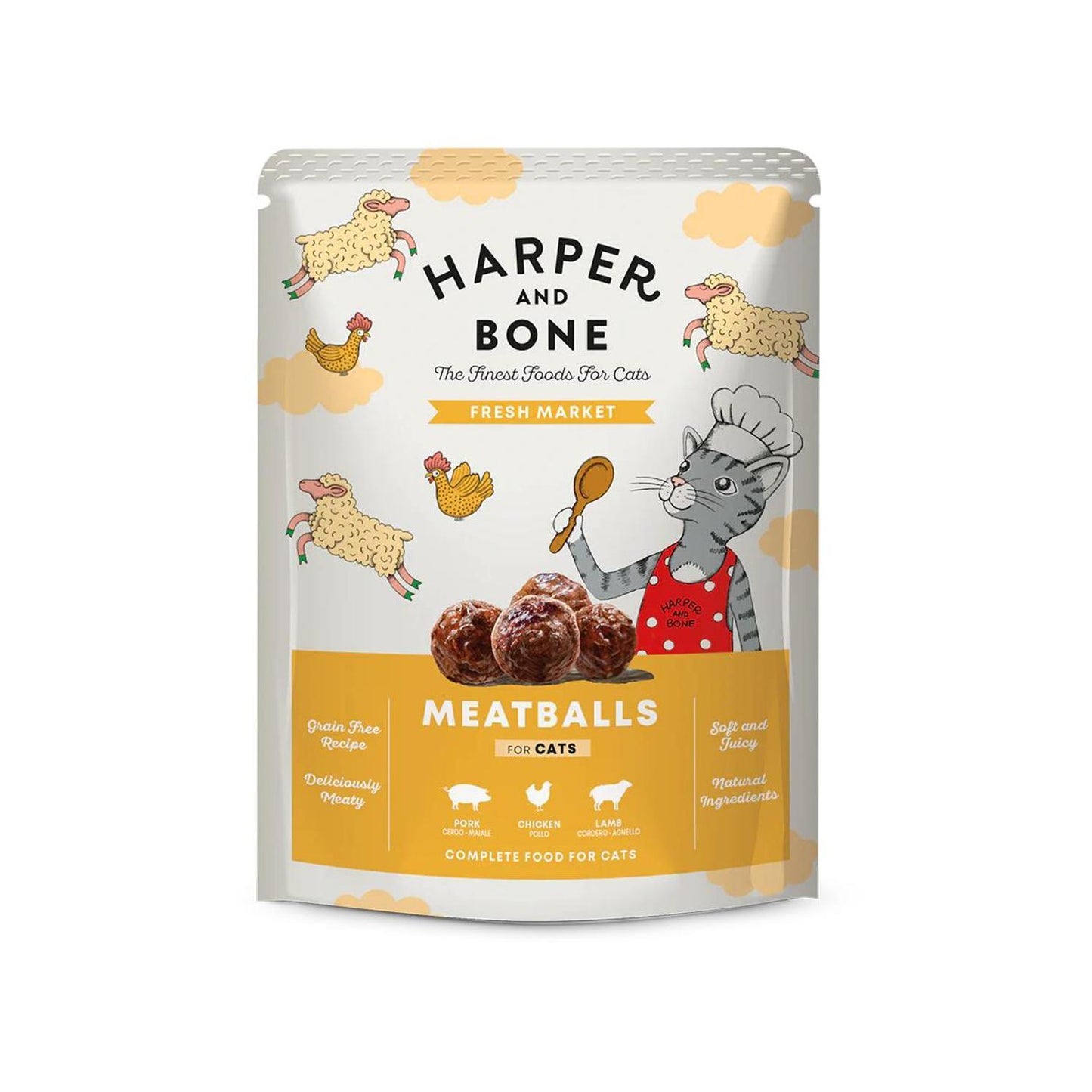 HARPER & BONE Cat Meatballs Fresh Market 85gr