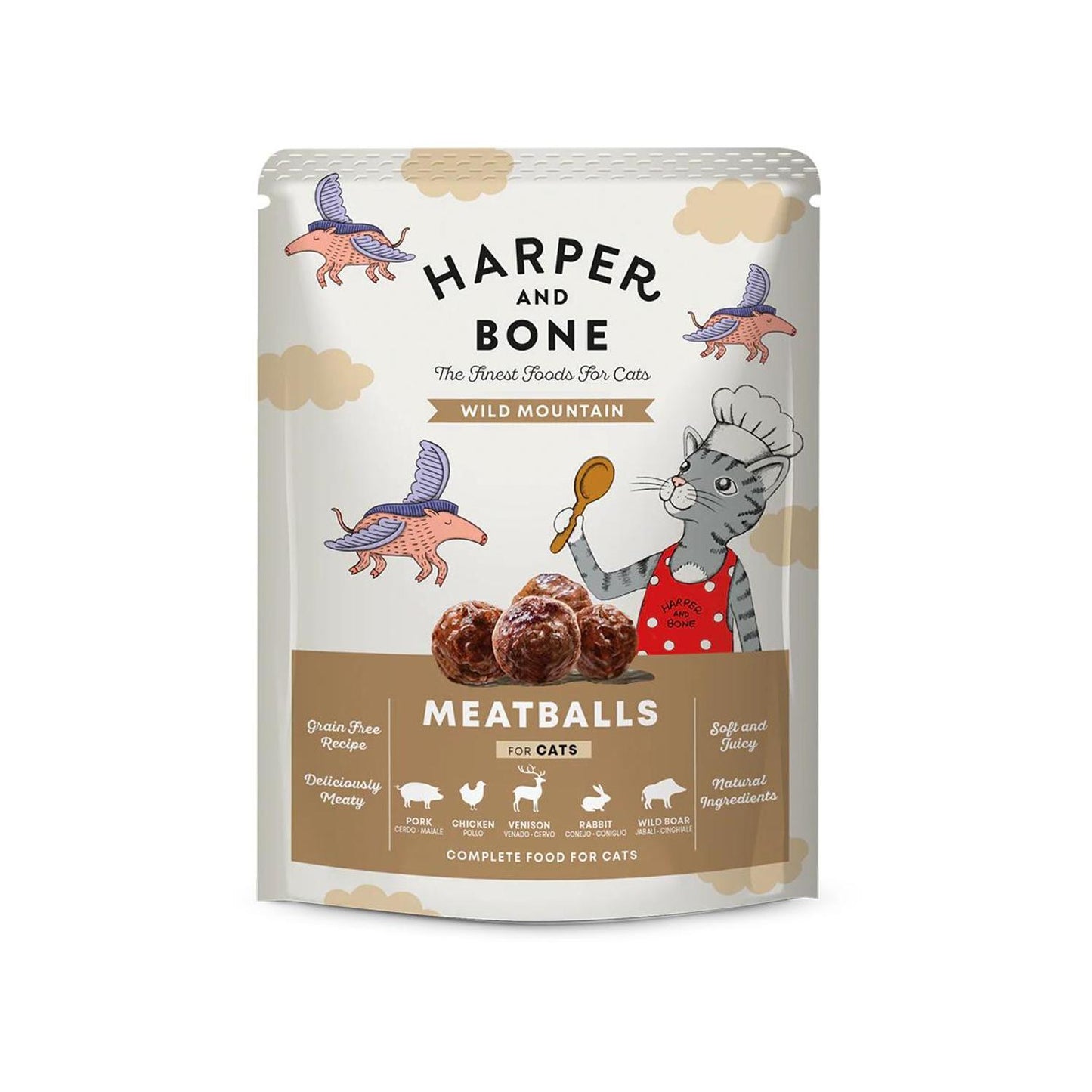 HARPER & BONE Cat Meatballs Wild Mountain 85gr