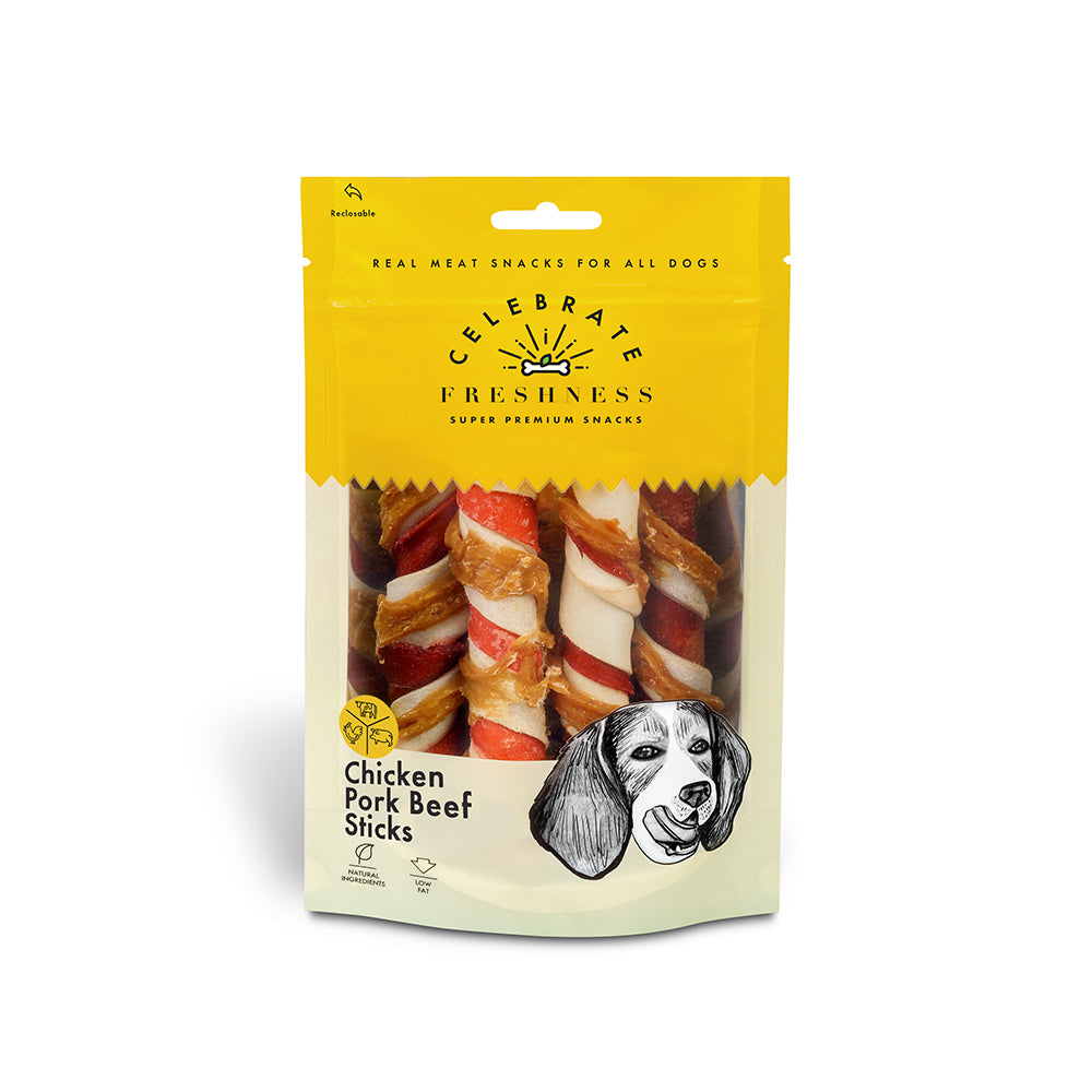 CELEBRATE FRESHNESS CHICKEN PORK BEEF STICKS (1x3pcs)