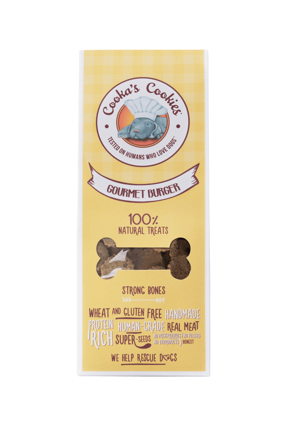 Cooka's Cookies ΜΠΙΣΚΟΤΑ Gourmet Burger ΜΕ ΧΟΙΡΙΝΟ & ΜΗΛΑ (100γρ)