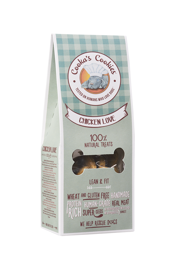 Cooka's Cookies ΜΠΙΣΚΟΤΑ Chicken Love ΜΕ ΚΟΤΟΠΟΥΛΟ & ΚΑΡΟΤΟ (100γρ)