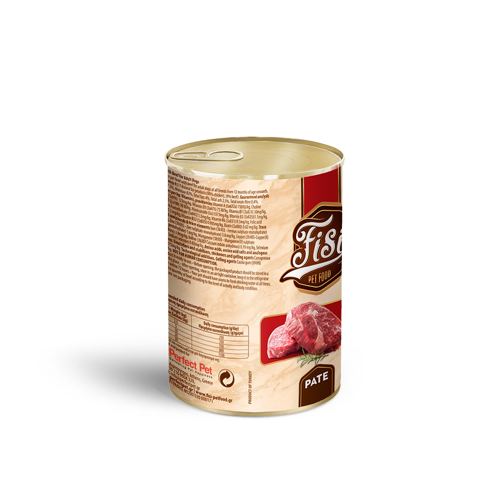 FISI DOG ADULT ΒΟΔΙΝΟ ΠΑΤΕ 400gr