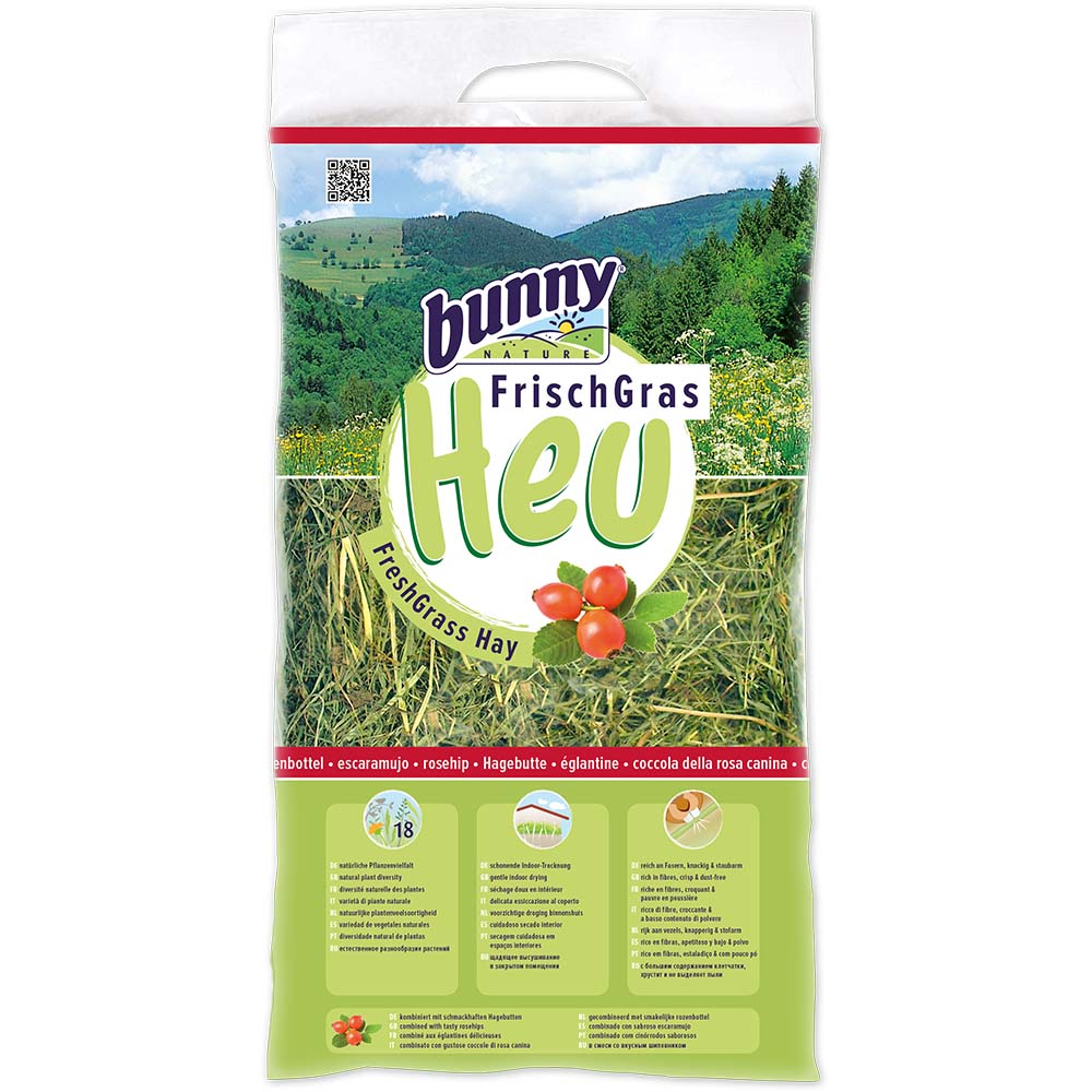 BUNNY ΧΟΡΤΟ FRESH GRASS HAY ΜΕ ΤΡΙΑΝΤΑΦΥΛΛΟ 500gr