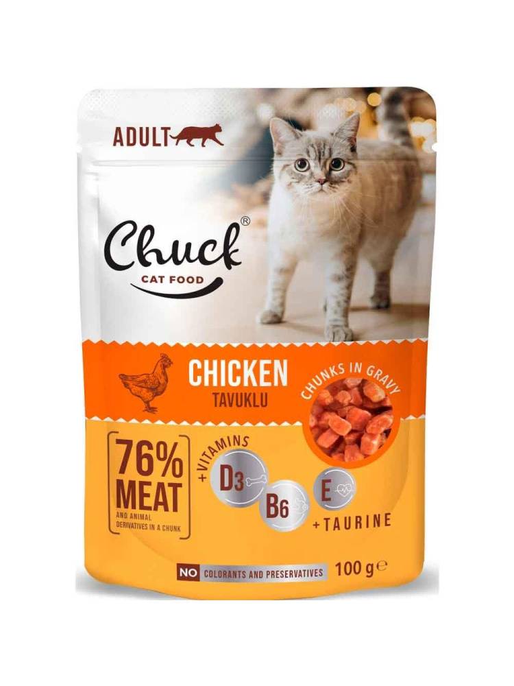 Chuck Cat Pouch Κοτόπουλο 100gr
