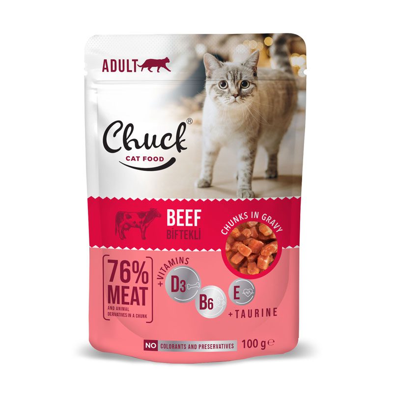 Chuck Pouch Cat Beef 100gr
