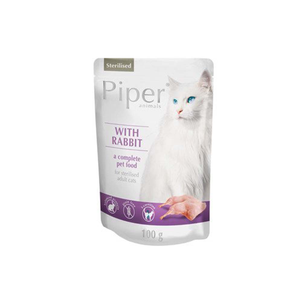 PIPER CAT ADULT STERILISED ΚΟΥΝΕΛΙ POUCH 100gr