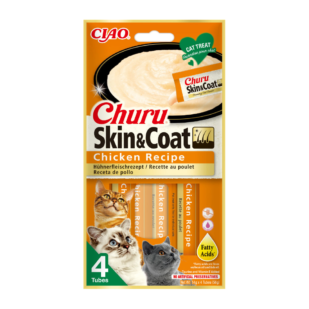 CHURU CAT SKIN & COAT CHICKEN 56gr