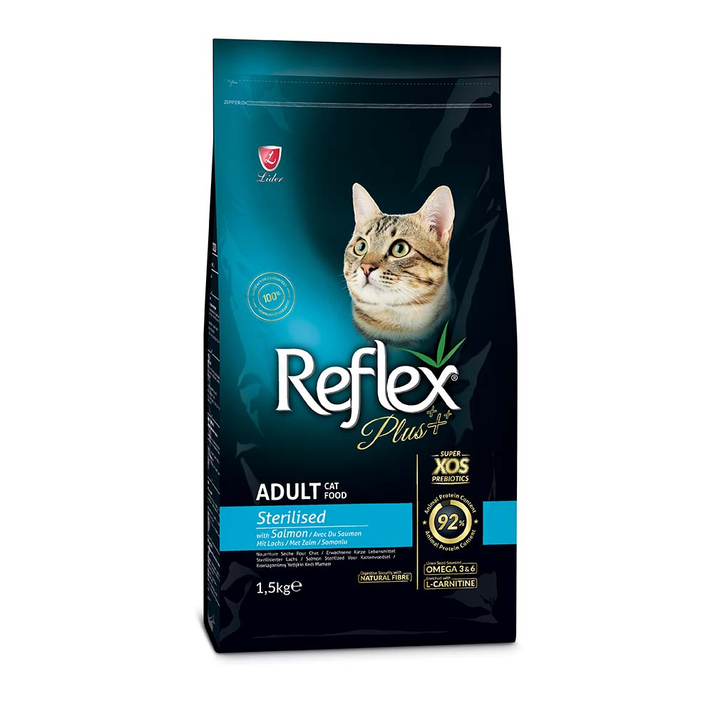 REFLEX PLUS CAT STERILISED SALMON 1,5kg