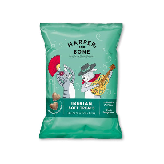 H&B cats & dogs iberian soft treats chicken & pork 90g