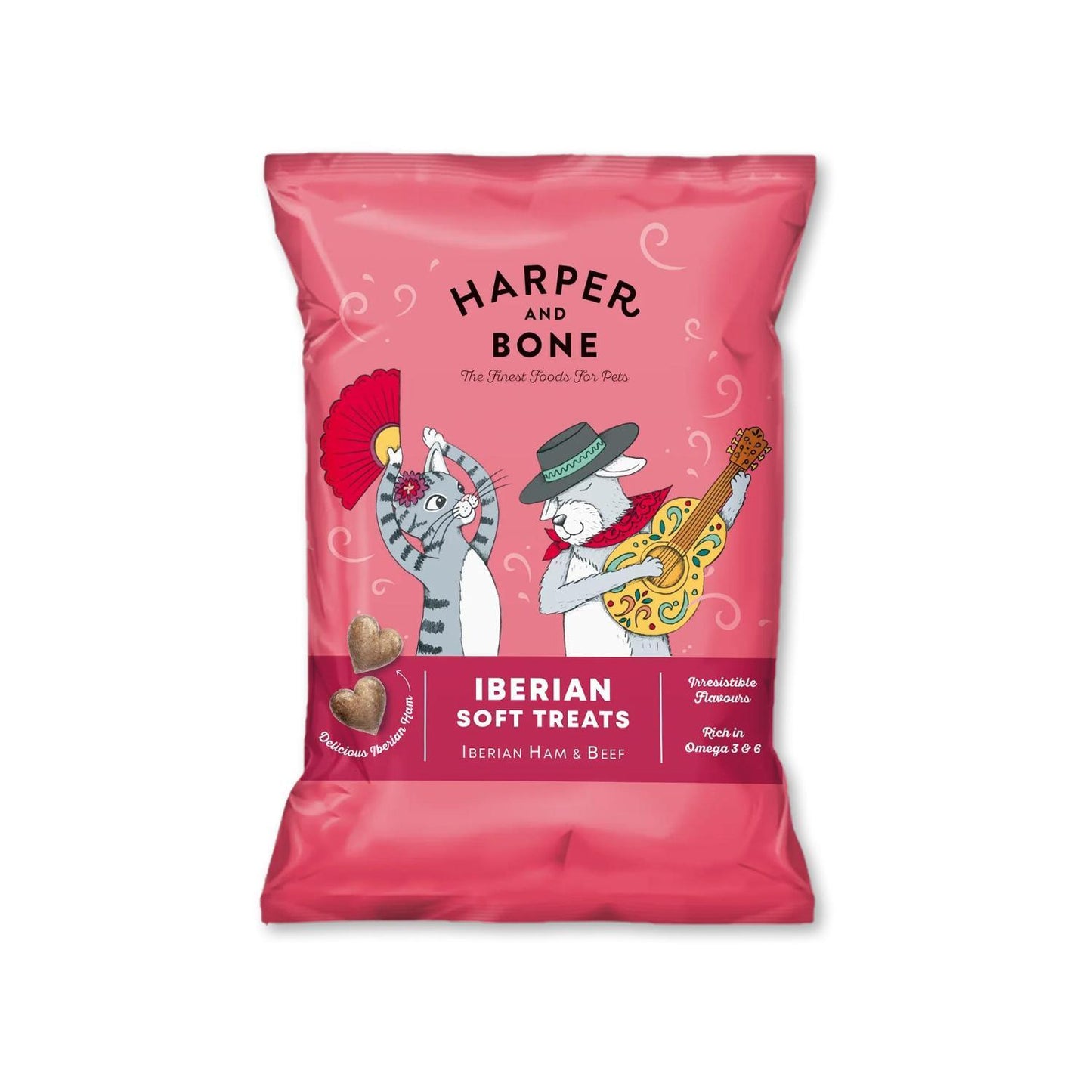 H&B cats & dogs iberian soft treats beef 90g