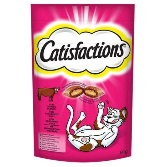 CATISFACTIONS λιχουδιά γάτας με ΜΟΣΧΑΡΙ 60g