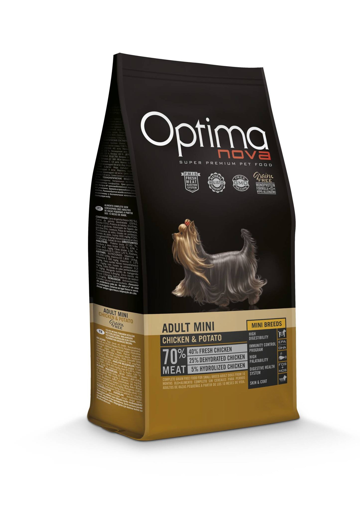 Optima Nova GRAIN FREE Adult Mini Chicken & Potato 2kg