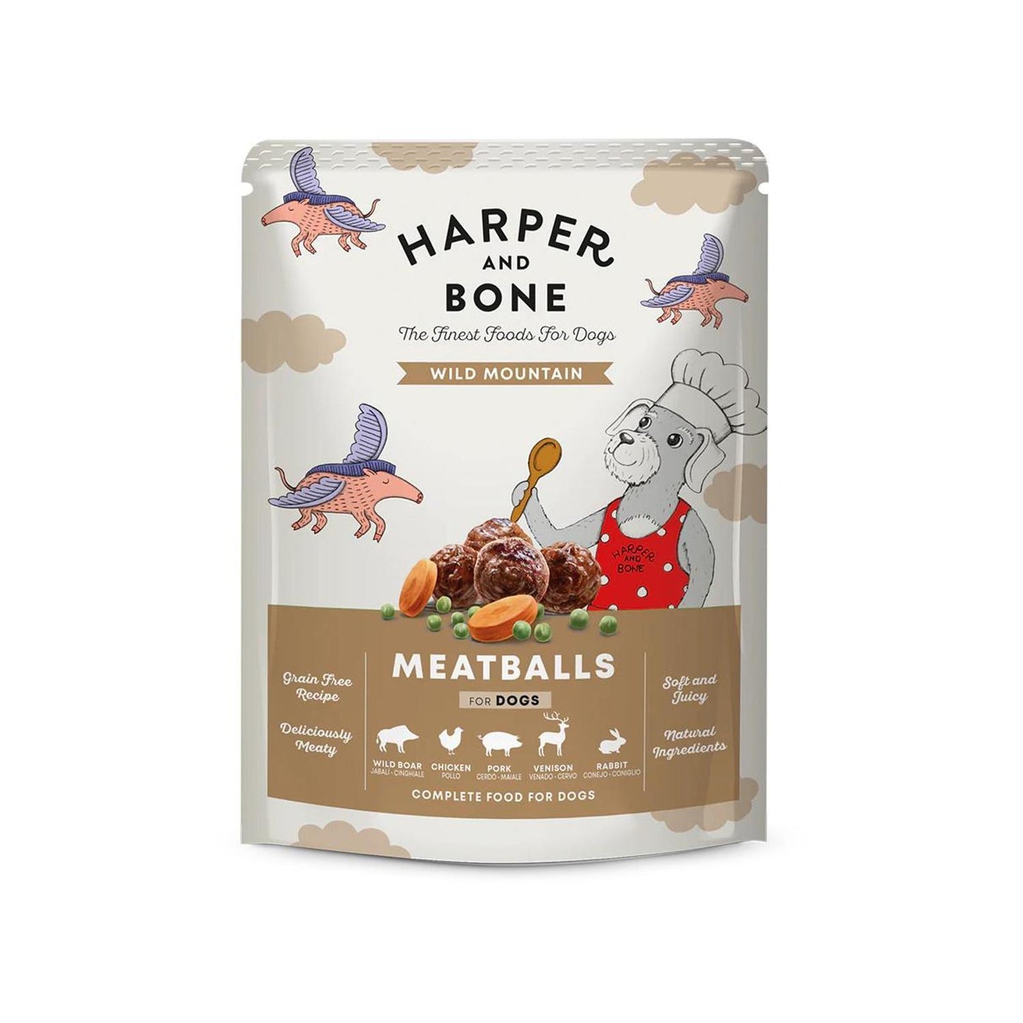 HARPER & BONE Dog Meatballs Wild Mountain 300g
