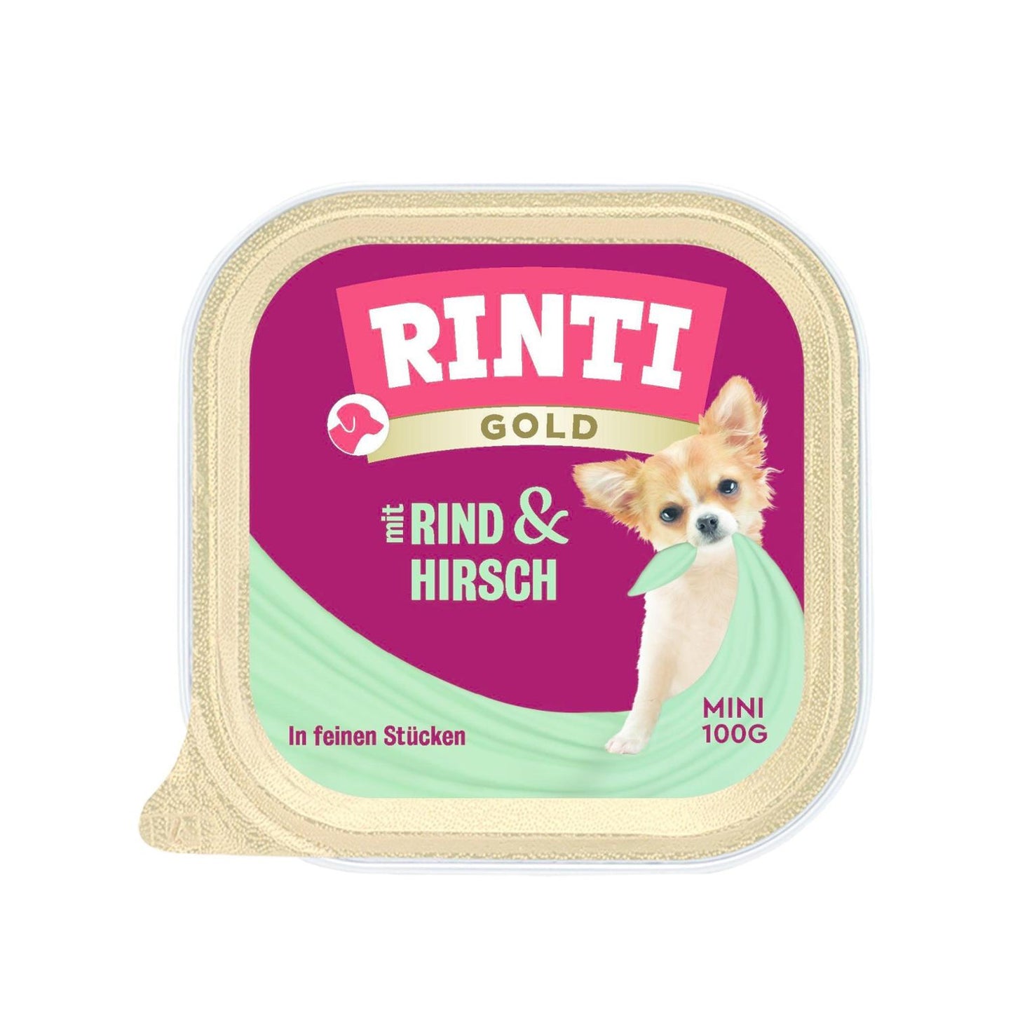 Rinti Gold Mini με βοδινό & ελάφι 100g