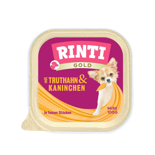 Rinti Gold Mini με γαλοπούλα & κουνέλι 100g