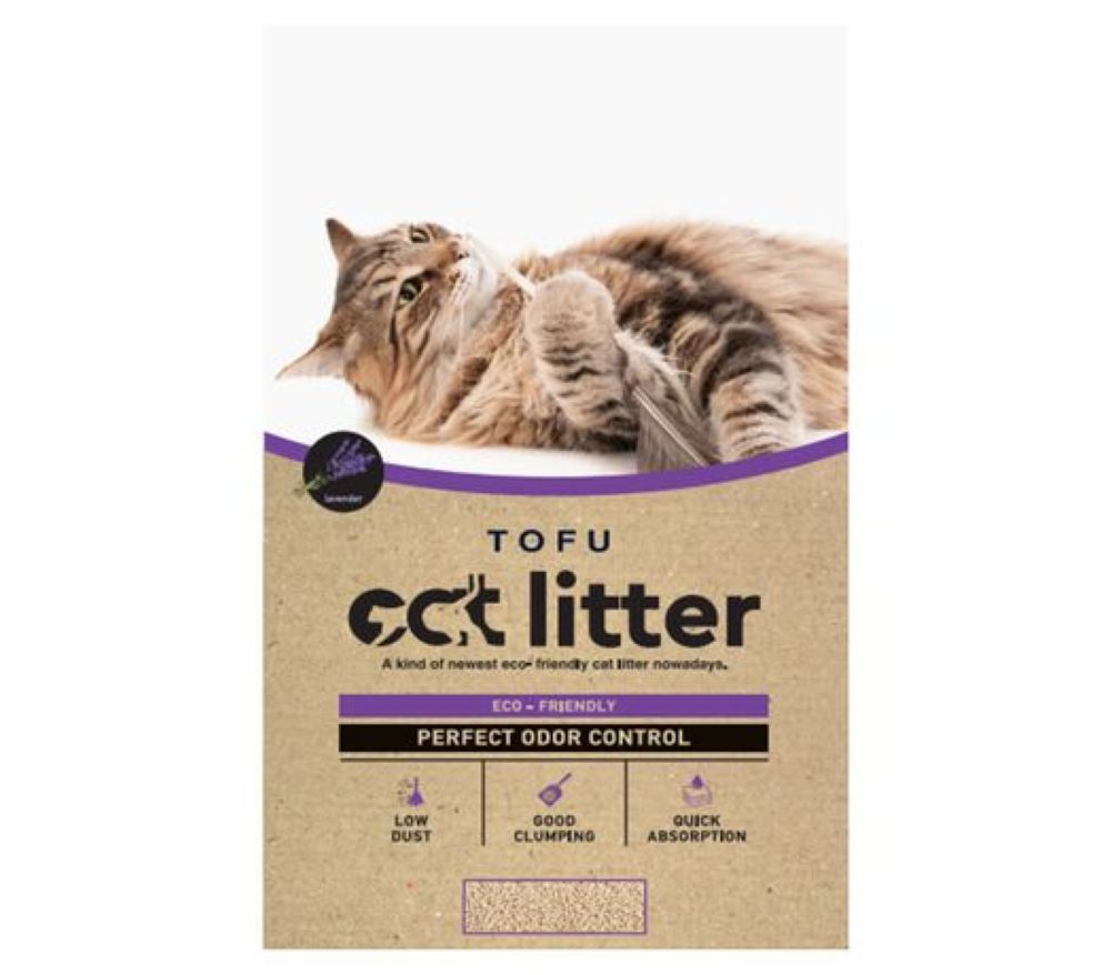 TOFU - CLUMPING LEVENDER 2.5kg Δώρο Λιχουδιά Freeze Dried Shrimps