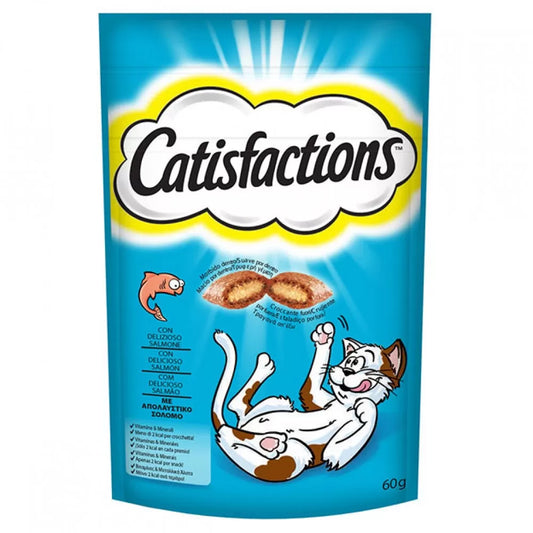 CATISFACTIONS λιχουδιά γάτας με ΣΟΛΟΜΟ 60g