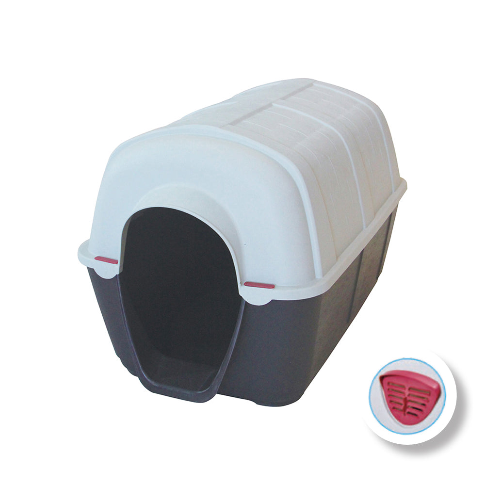 GLEE DOG HOUSE OLYMPUS  BLACK- WHITE L69.5 x W44 x H44cm