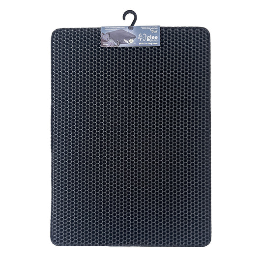 Glee Πατάκι Τουαλέτας Διπλής Στρώσης Eva 55x75cm Μαύρο