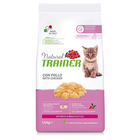 TR. Natural Kitten Κοτόπουλο 1,5kgr + 2 x 85gr pouches