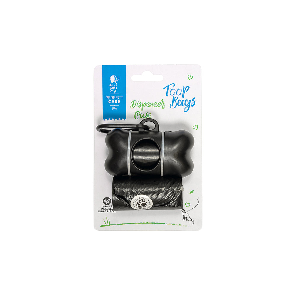 PERFECT CARE ΘΗΚΗ POOP BAGS 2 ΡΟΛΑ ΜΑΥΡΟ