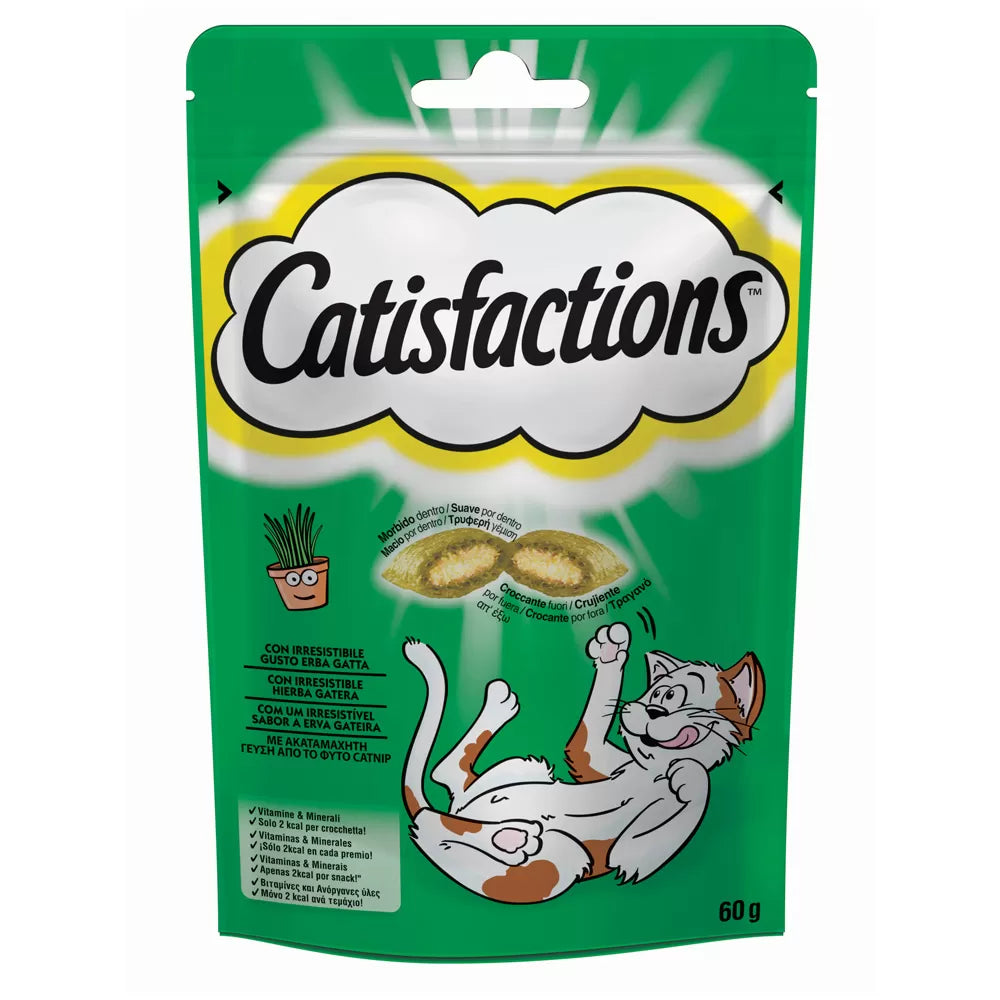 CATISFACTIONS λιχουδιά γάτας με CATNIP 60g