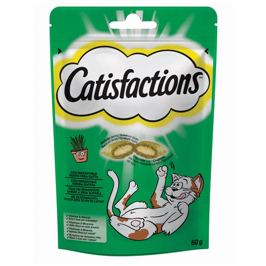 CATISFACTIONS λιχουδιά γάτας με CATNIP 60g