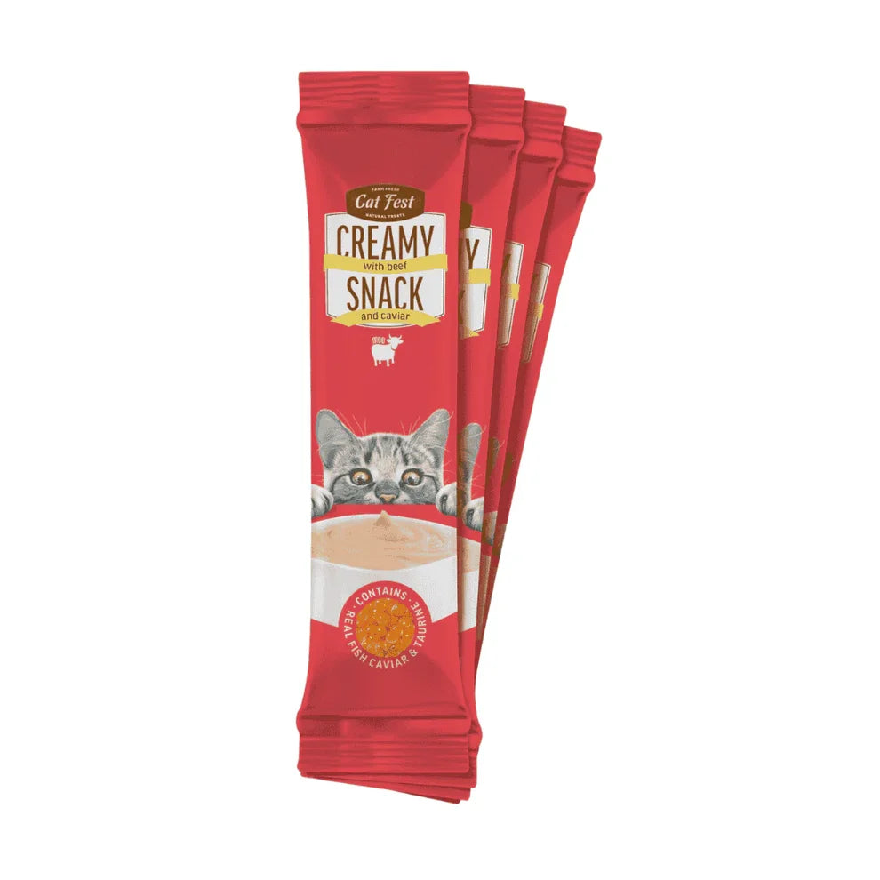 CatFest Creamy Κρεμώδεις λιχουδιές 4x10gr