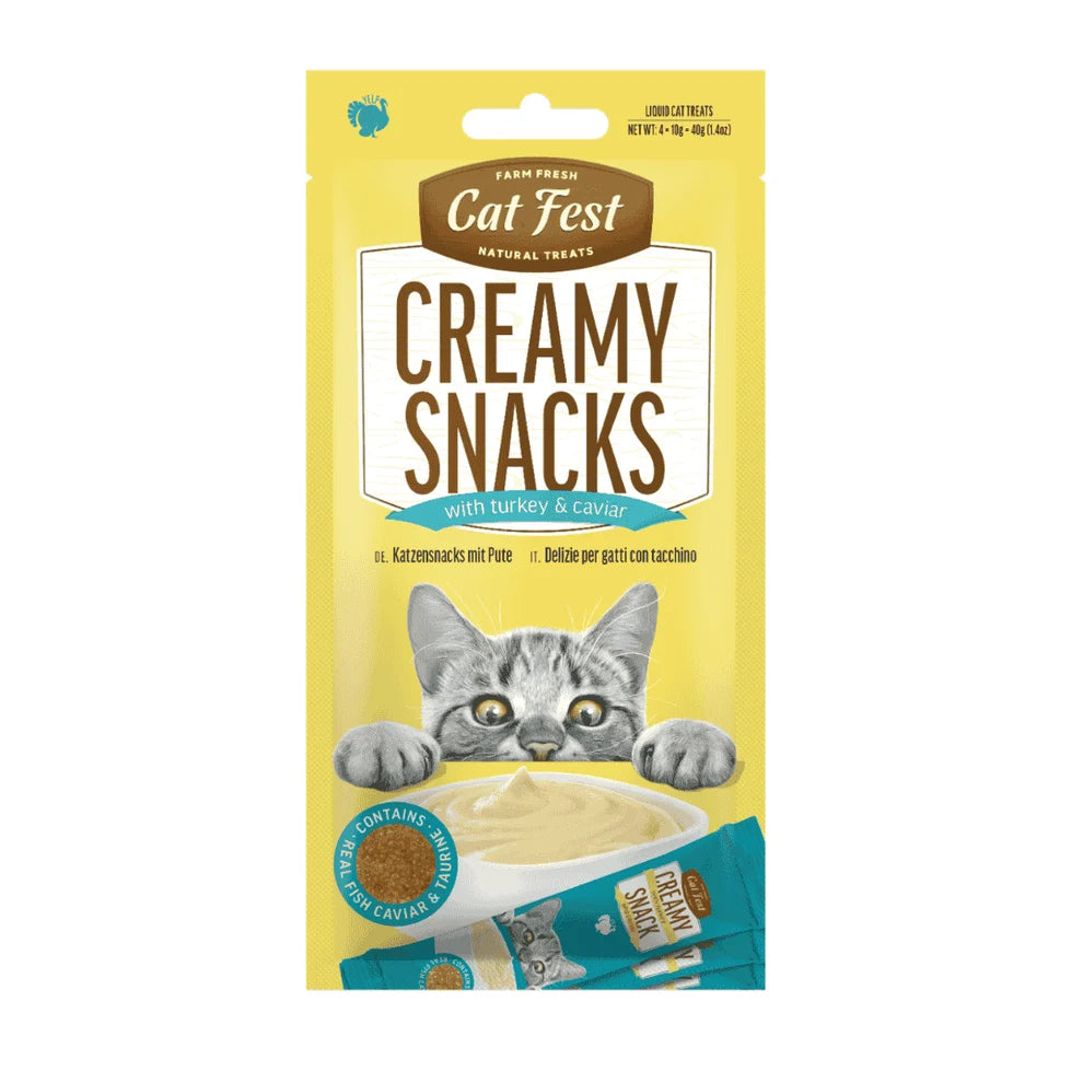 CatFest Creamy Κρεμώδεις λιχουδιές 4x10gr