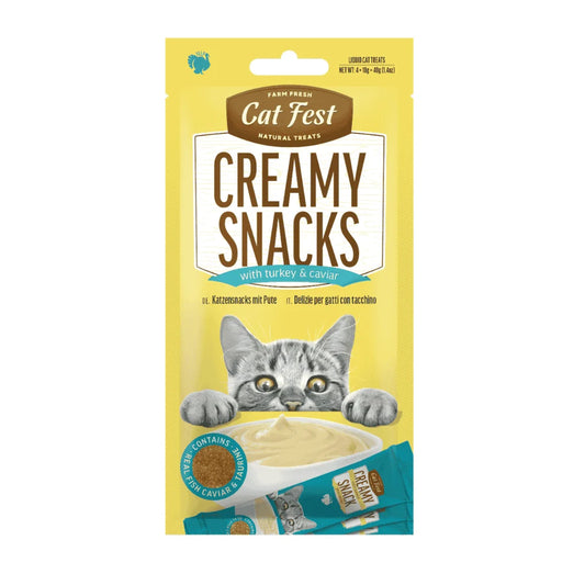 CatFest Creamy Κρεμώδεις λιχουδιές 4x10gr