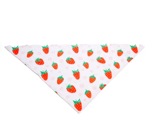Strawberry Pup – Μπαντάνα με Σχέδιο Φράουλας