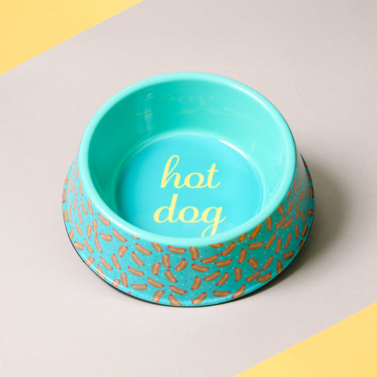 Fun Food Hot Dog Pet Bowl/L
