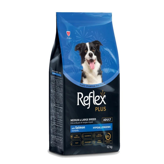 Reflex Plus Medium/Large Adult Salmon 12kg +750gr