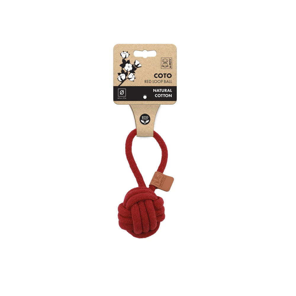 M-PETS Coto Red Loop Ball