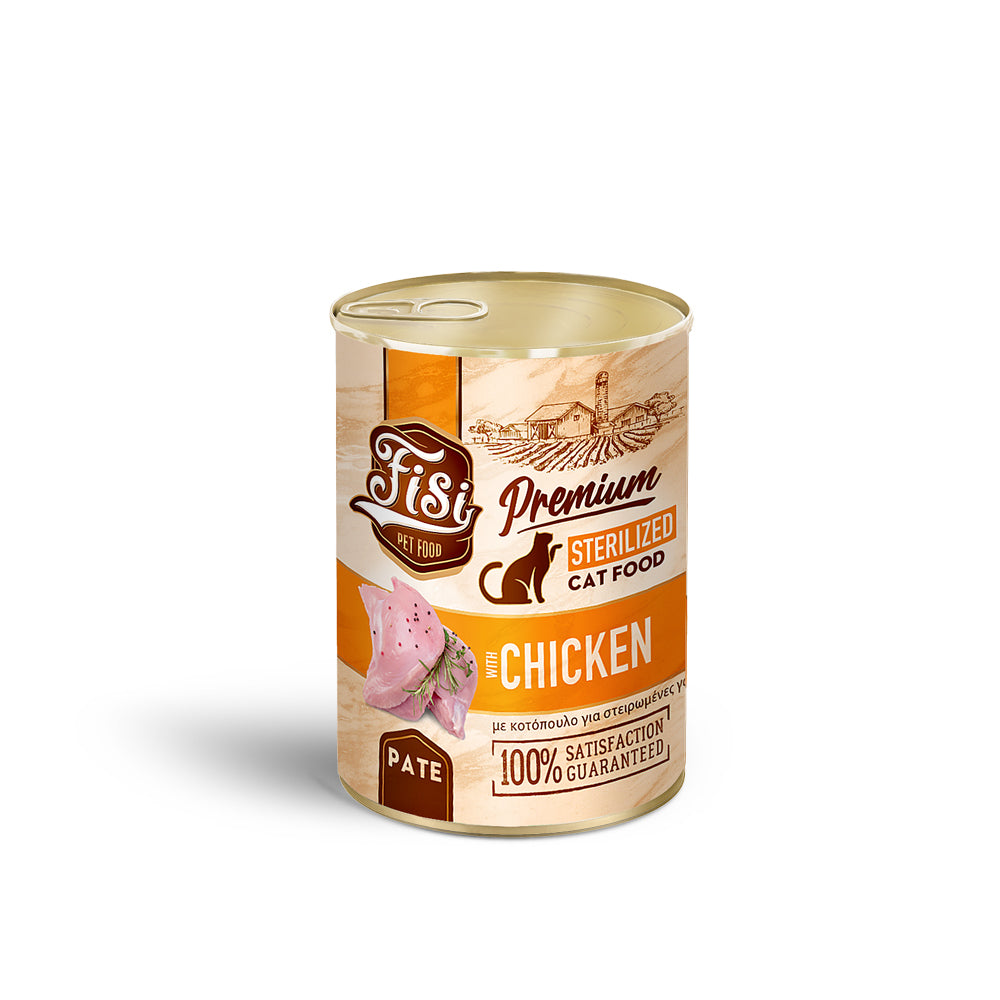 FISI Cat Sterilized Κοτόπουλο σε Πατέ 400gr