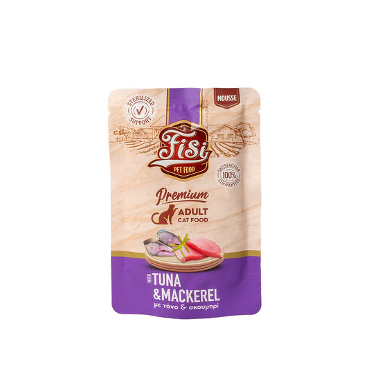 FISI Cat Adult Tόνος & Σκουμπρί 80gr