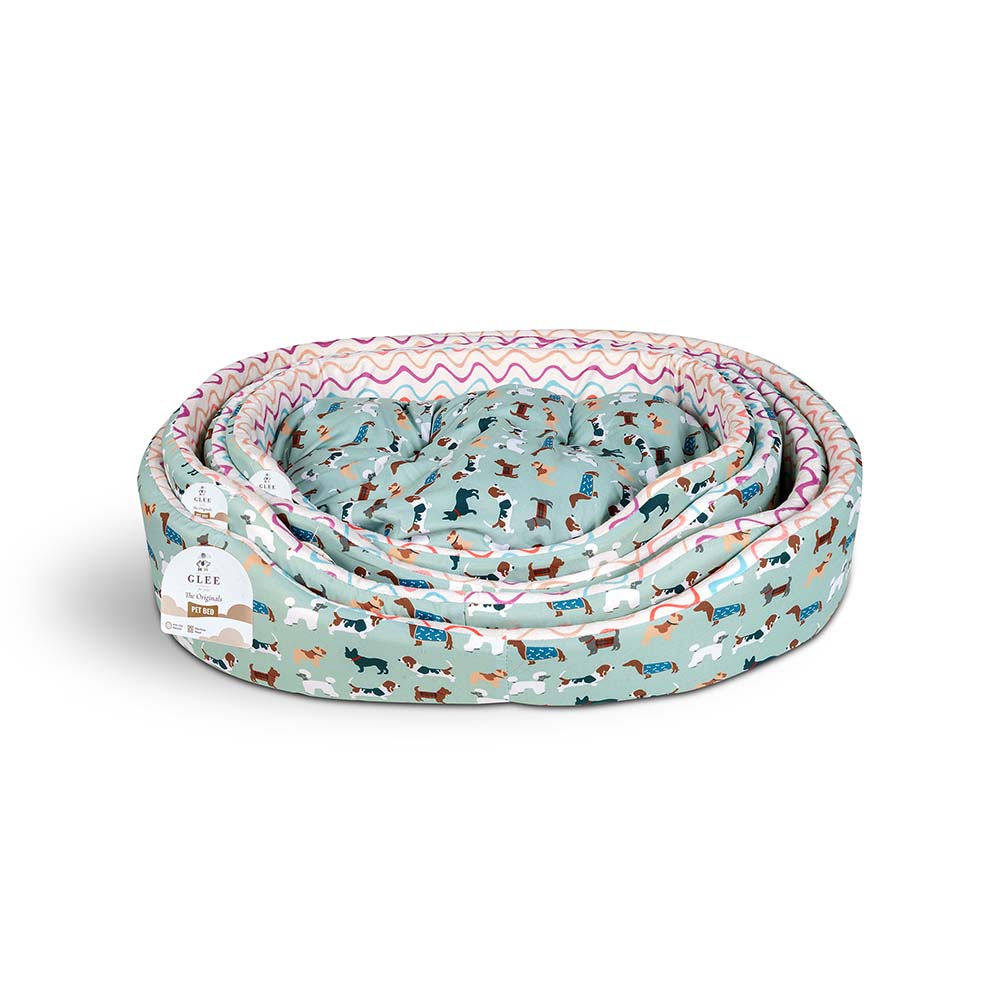 GLEE Κρεβάτι Οβάλ Dogs | 70x55x15cm.