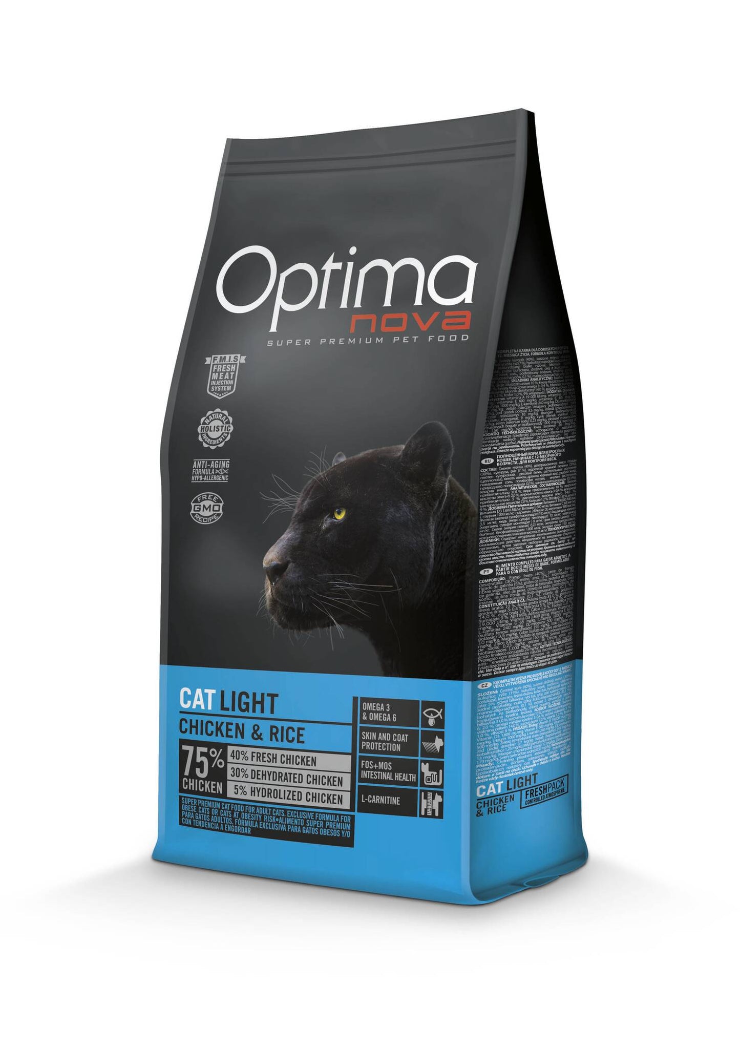 Optima Nova cat adult light chicken & rice 2kg