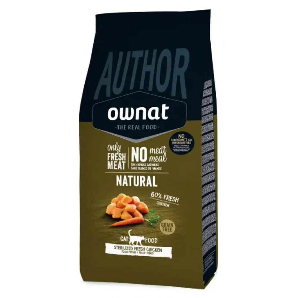 Ownat Author Cat Sterilized με Φρέσκο Κοτόπουλο 3kg