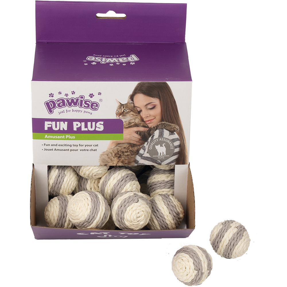 PW Παιχνίδι Γάτας Fun Box Paper Rope Ball