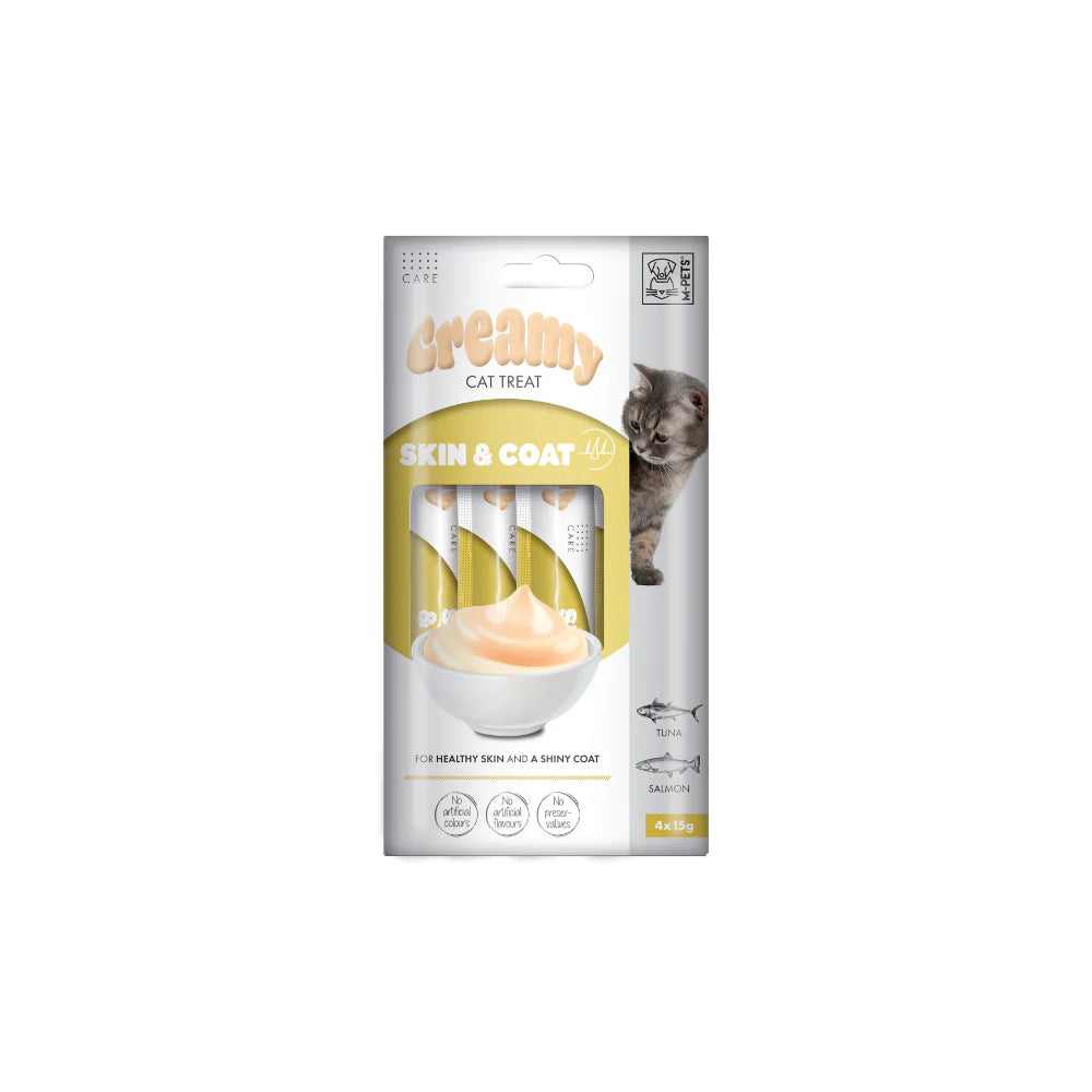 M-Pets Κρέμα Skin & Coat - Τόνος & Σολομός 60gr (4x15gr)