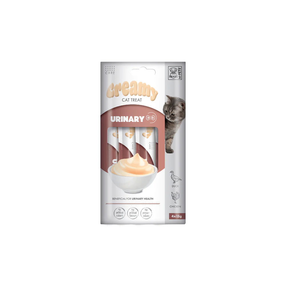 M-Pets Urinary Κρέμα με Πάπια & Κοτόπουλο 60gr (4x15gr)