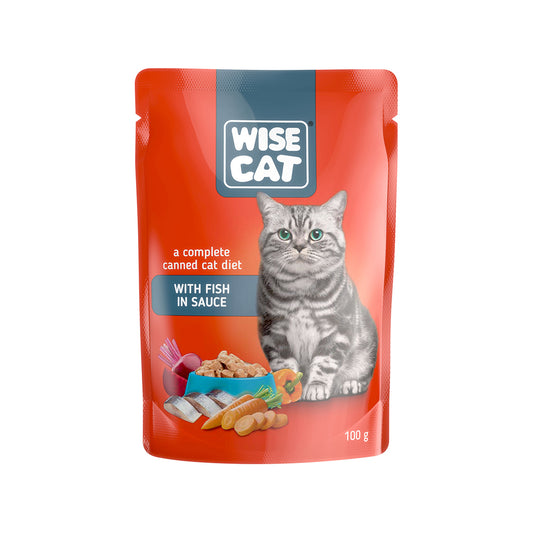 WISE CAT Adult Ψάρι σε Σάλτσα 100gr